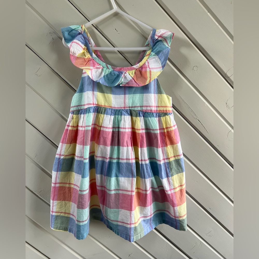 EUC Tommy Bahama Girl’s size 7/8 Pastel Plaid Sleeveless Dress